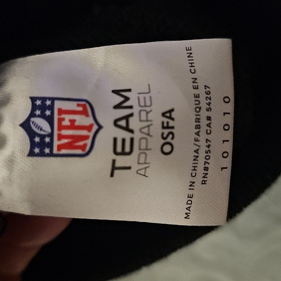 NFL Black and Blue Panthers Hat with Sporty Stripe - Picture 5 of 5